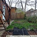 Before, Backyard looking towards the alley