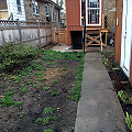 Before, Backyard looking from alley to home